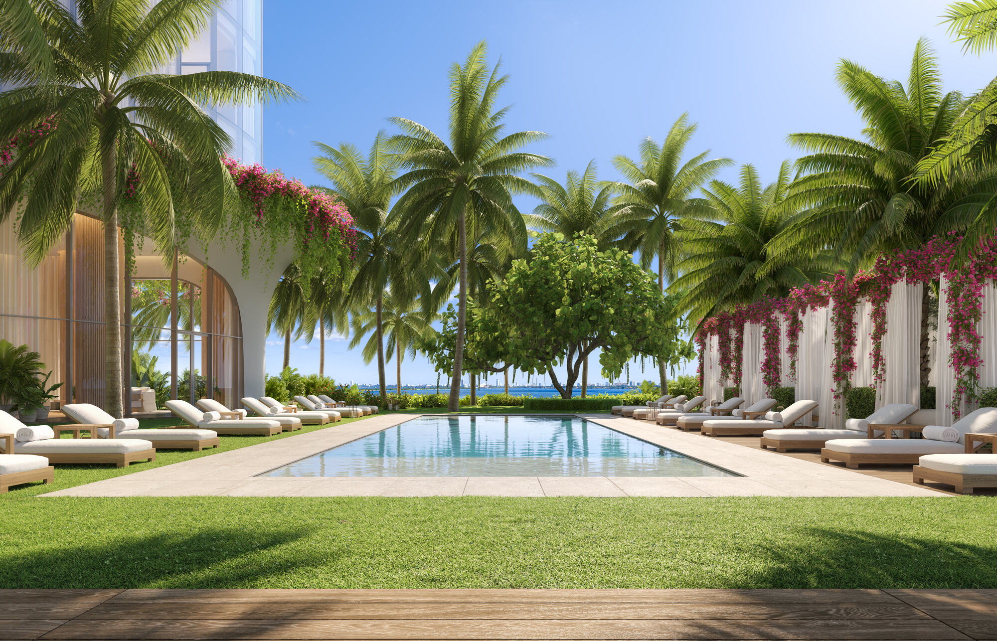 Bayfront pool, EDITION Residences Miami Edgewater