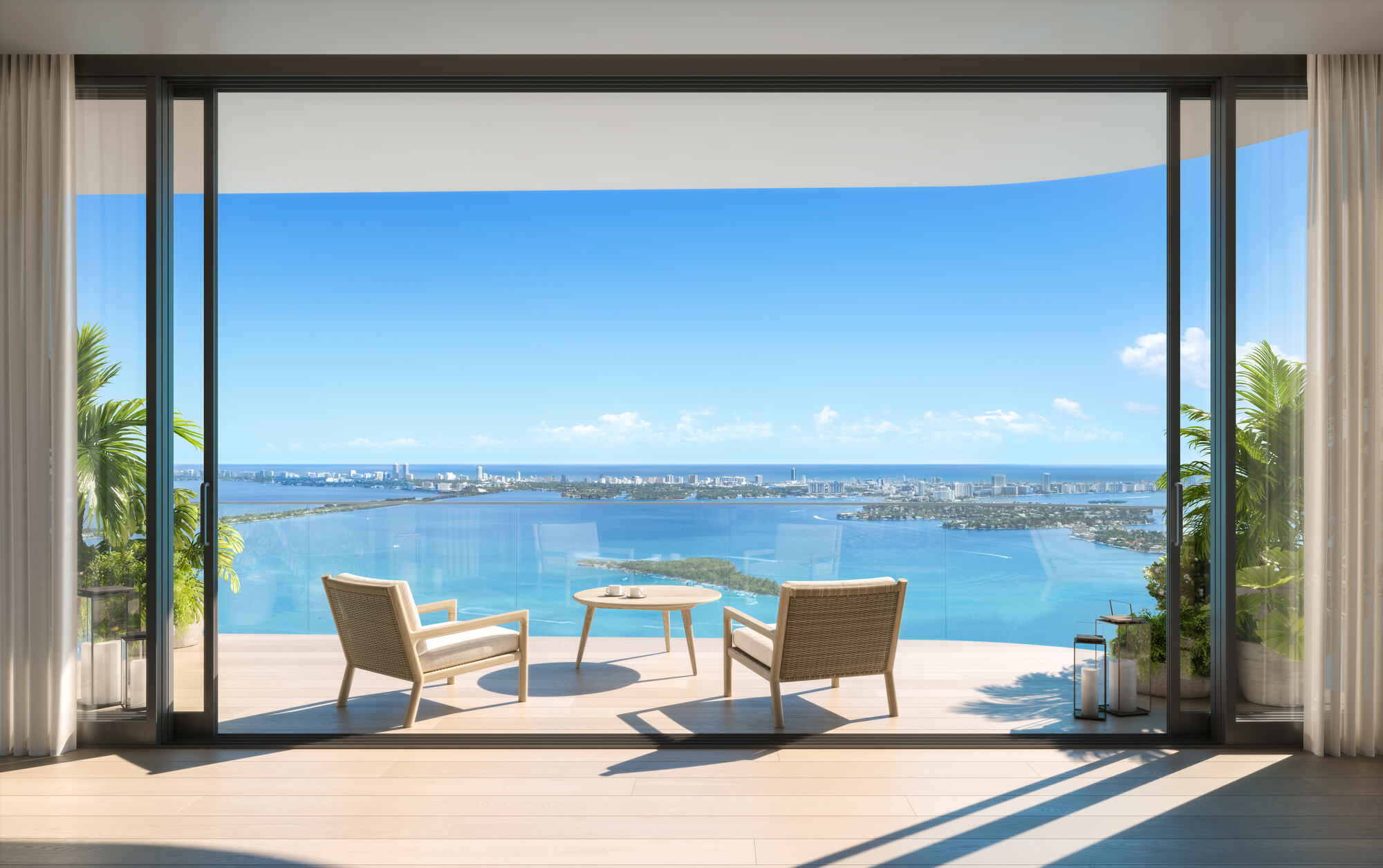 Residence terrace, EDITION Residences Miami Edgewater